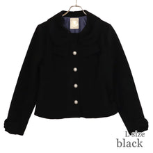 画像をギャラリービューアに読み込む, リボンカラーショートコート(Ribbon collar short coat)