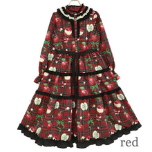 画像をギャラリービューアに読み込む, タータンRibbonAppleドレス(Tartan Ribbon Apple long dress)