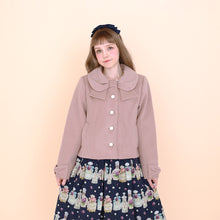 画像をギャラリービューアに読み込む, リボンカラーショートコート(Ribbon collar short coat)