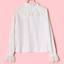 画像をギャラリービューアに読み込む, Melodyレース長袖ブラウス