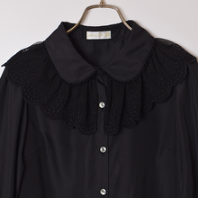 画像をギャラリービューアに読み込む, Melodyレース長袖ブラウス