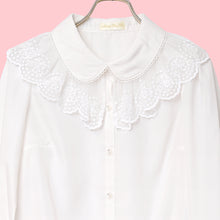 画像をギャラリービューアに読み込む, Melodyレース長袖ブラウス