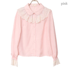 画像をギャラリービューアに読み込む, Melodyレース長袖ブラウス