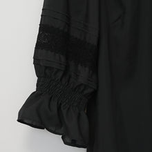 画像をギャラリービューアに読み込む, スタンドカラートーションレースブラウス