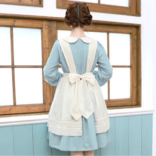 画像をギャラリービューアに読み込む, アリスエプロン長袖膝丈ワンピース