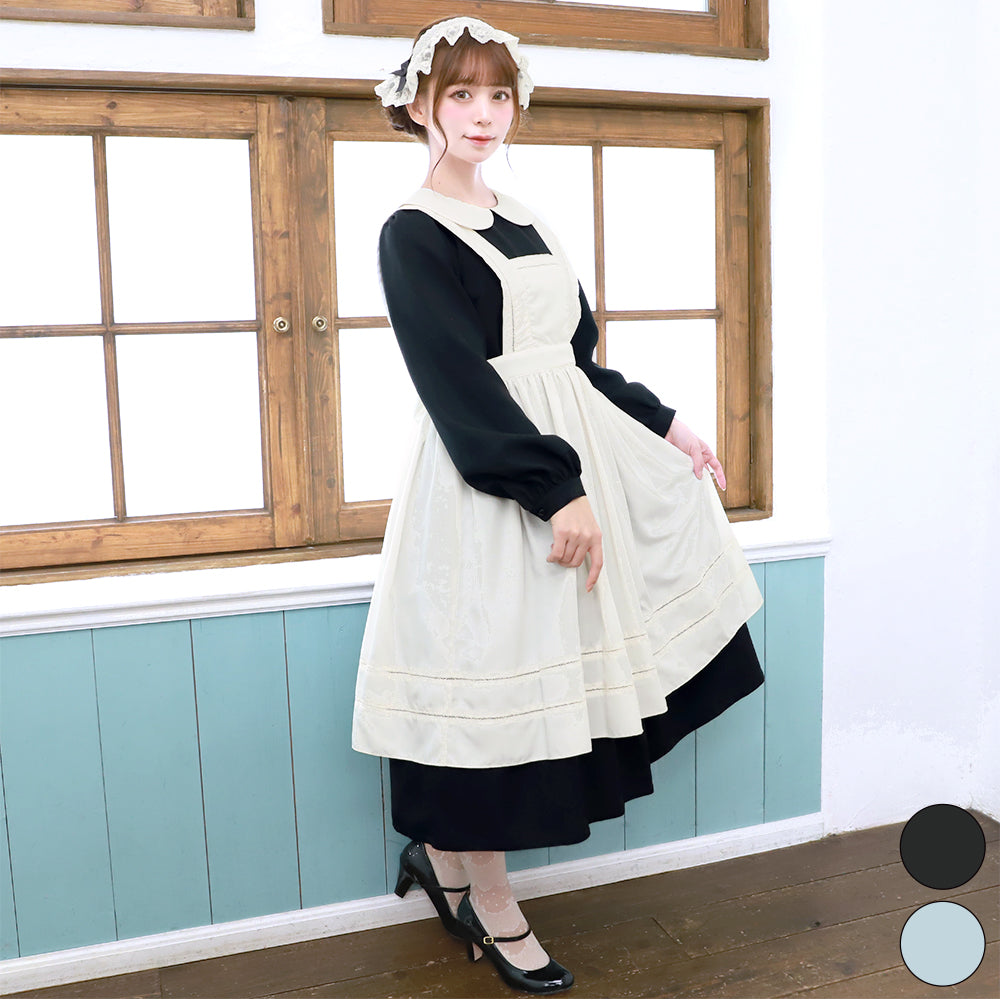 Alice apron long sleeve midi dress