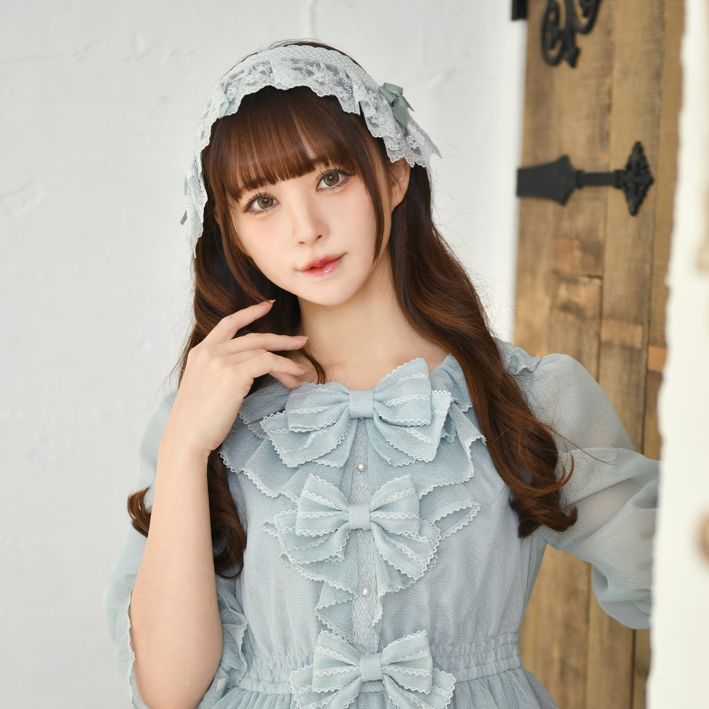 【受注】レースブリムヘアクリップ