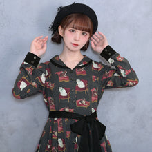 画像をギャラリービューアに読み込む, Cats castle フロントボタンワンピース