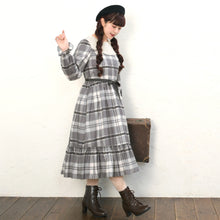 画像をギャラリービューアに読み込む, Melodyタータンティアードワンピース