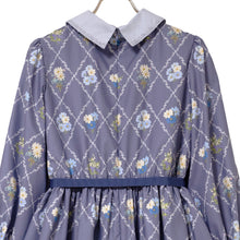 画像をギャラリービューアに読み込む, Antique bouquetシャツカラーワンピース