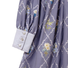 画像をギャラリービューアに読み込む, Antique bouquetシャツカラーワンピース