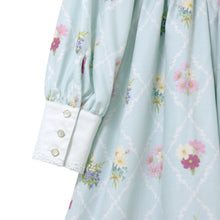 画像をギャラリービューアに読み込む, Antique bouquetシャツカラーワンピース