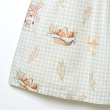 画像をギャラリービューアに読み込む, そよ風に揺れる麦畑の丸襟ワンピース