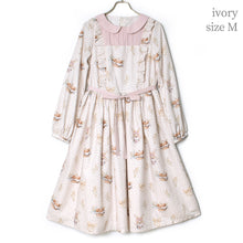 画像をギャラリービューアに読み込む, そよ風に揺れる麦畑の丸襟ワンピース