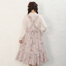 画像をギャラリービューアに読み込む, そよ風に揺れる麦畑のサロペットスカート