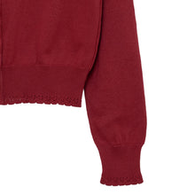 画像をギャラリービューアに読み込む, ロゴ刺繍コットンカーディガン