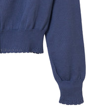 画像をギャラリービューアに読み込む, ロゴ刺繍コットンカーディガン