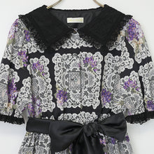 画像をギャラリービューアに読み込む, Violet laceスクエアカラーワンピース