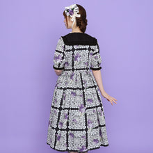 画像をギャラリービューアに読み込む, Violet laceスクエアカラーワンピース