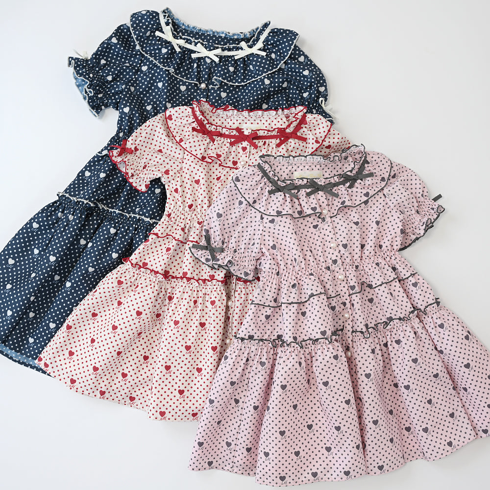 Little dot heart Kids dress
