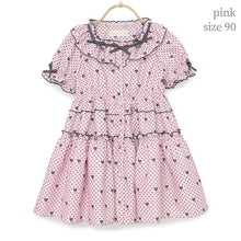 画像をギャラリービューアに読み込む, Little dot heartキッズワンピース