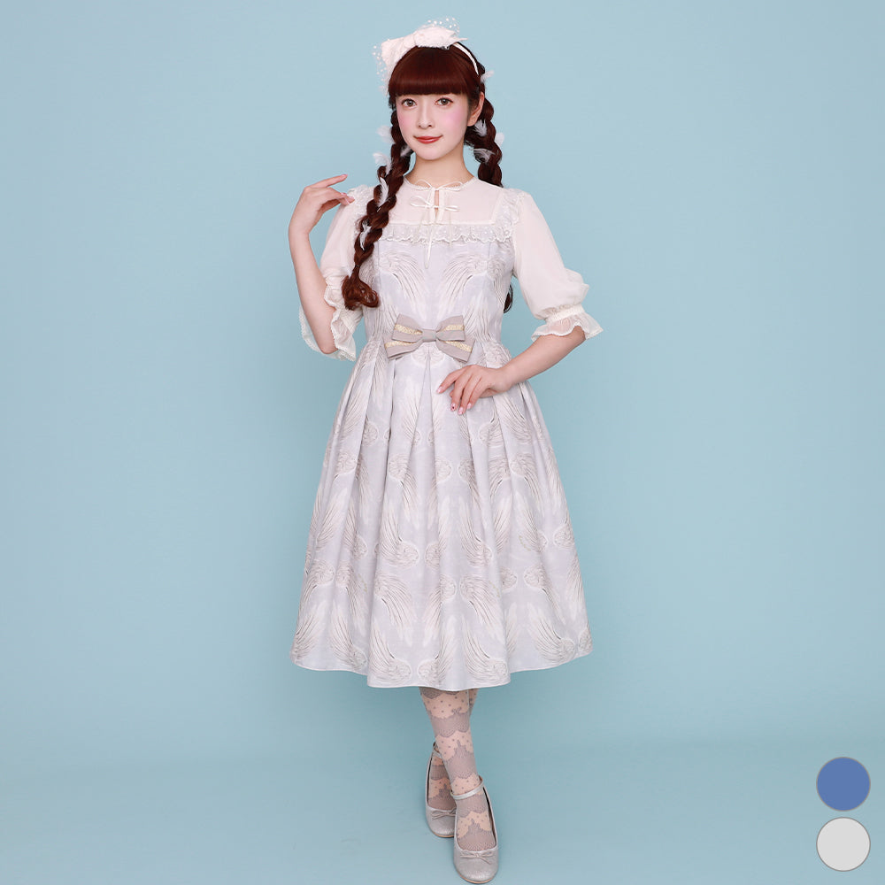 Twinkle Wingヨーク切替ワンピース-Melody BasKet(メロディー Twinkle Wingヨーク切替ワンピース-Melody BasKet(メロディー