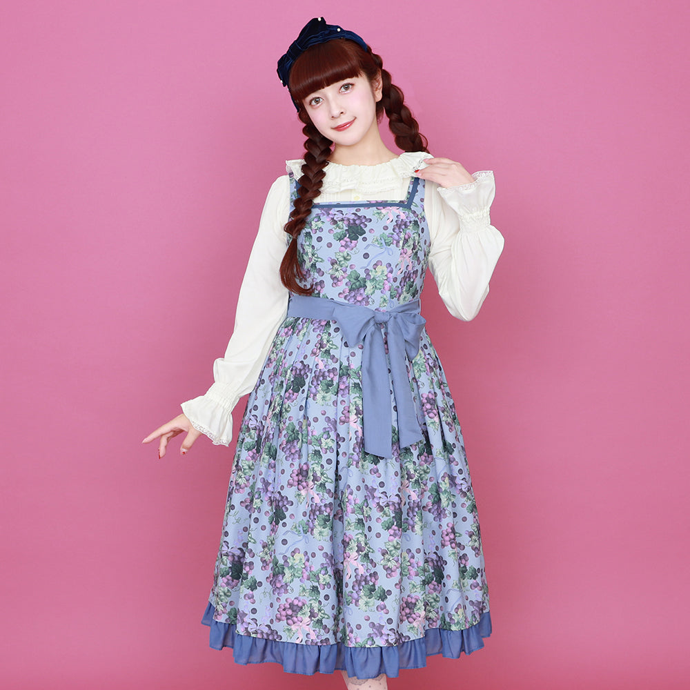 ラッフルカラーブラウス