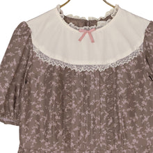 画像をギャラリービューアに読み込む, Flower Teddy bearチュールヨークワンピース