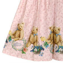 画像をギャラリービューアに読み込む, Flower Teddy bearチュールヨークワンピース
