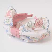 画像をギャラリービューアに読み込む, Romantic rose刺繍リボンカチューシャ