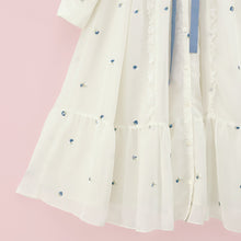 画像をギャラリービューアに読み込む, Petit rose刺繍フロントボタンワンピース