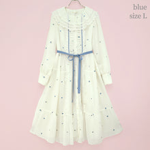 画像をギャラリービューアに読み込む, Petit rose刺繍フロントボタンワンピース