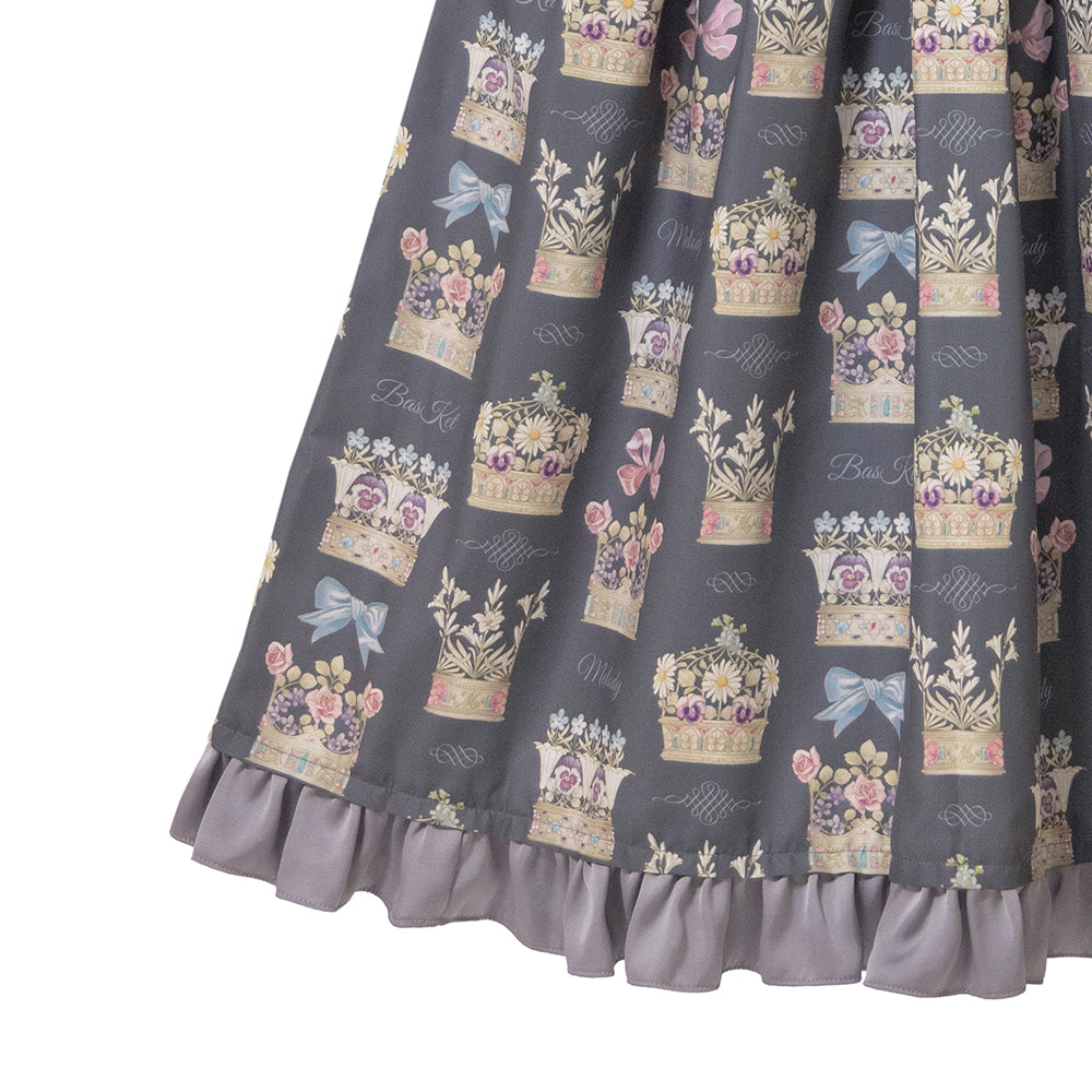 Flower crown jumper dress