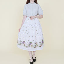 Load image into Gallery viewer, Pintuck and lace back ribbon blouse