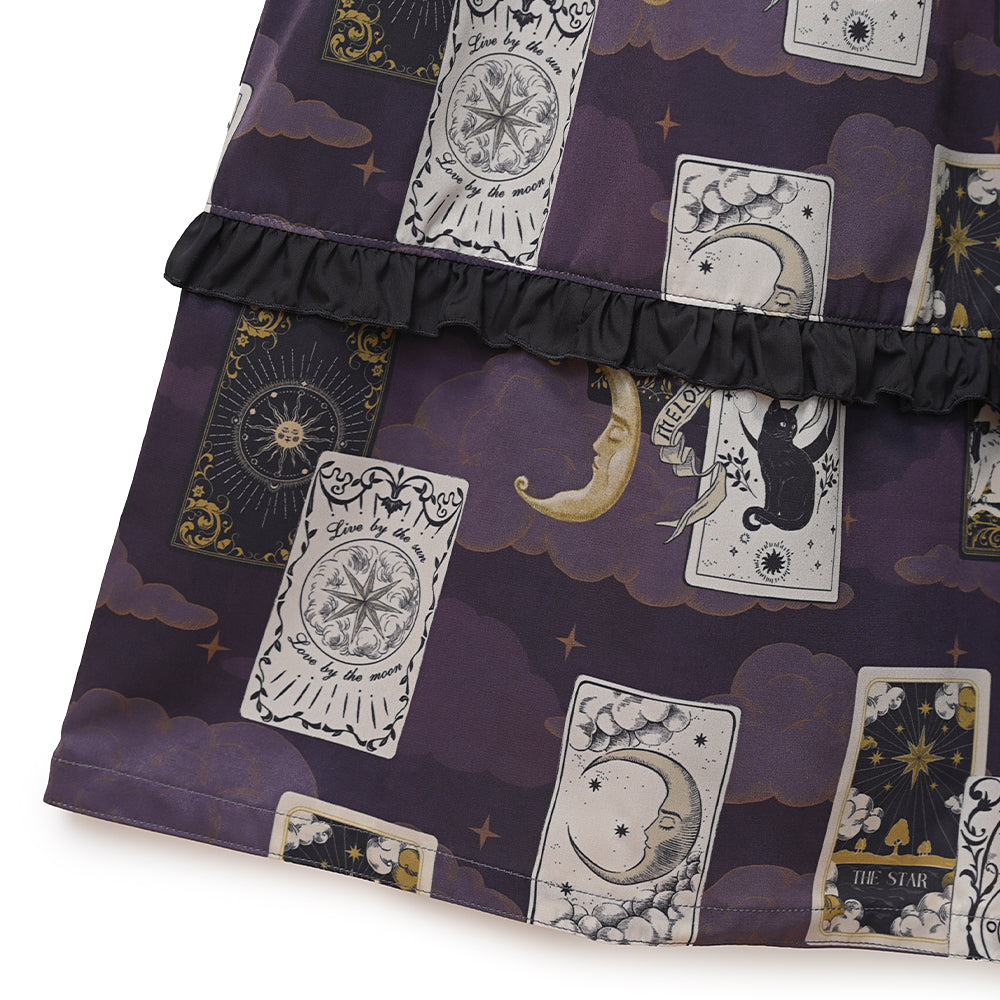 タロットカードフラットカラーワンピース