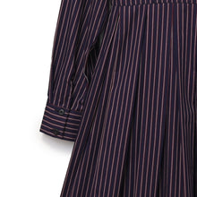 画像をギャラリービューアに読み込む, ダブルリボンレジメンタルストライプワンピース