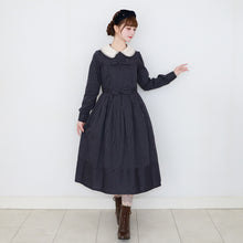 画像をギャラリービューアに読み込む, ダブルリボンレジメンタルストライプワンピース