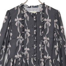 Load image into Gallery viewer, Tied ribbon front button dress