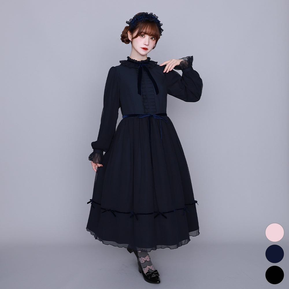 Melody BasKet Berry galleryチュール切替ワンピース M