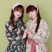 画像をギャラリービューアに読み込む, Rose gardenフリルカラーワンピース