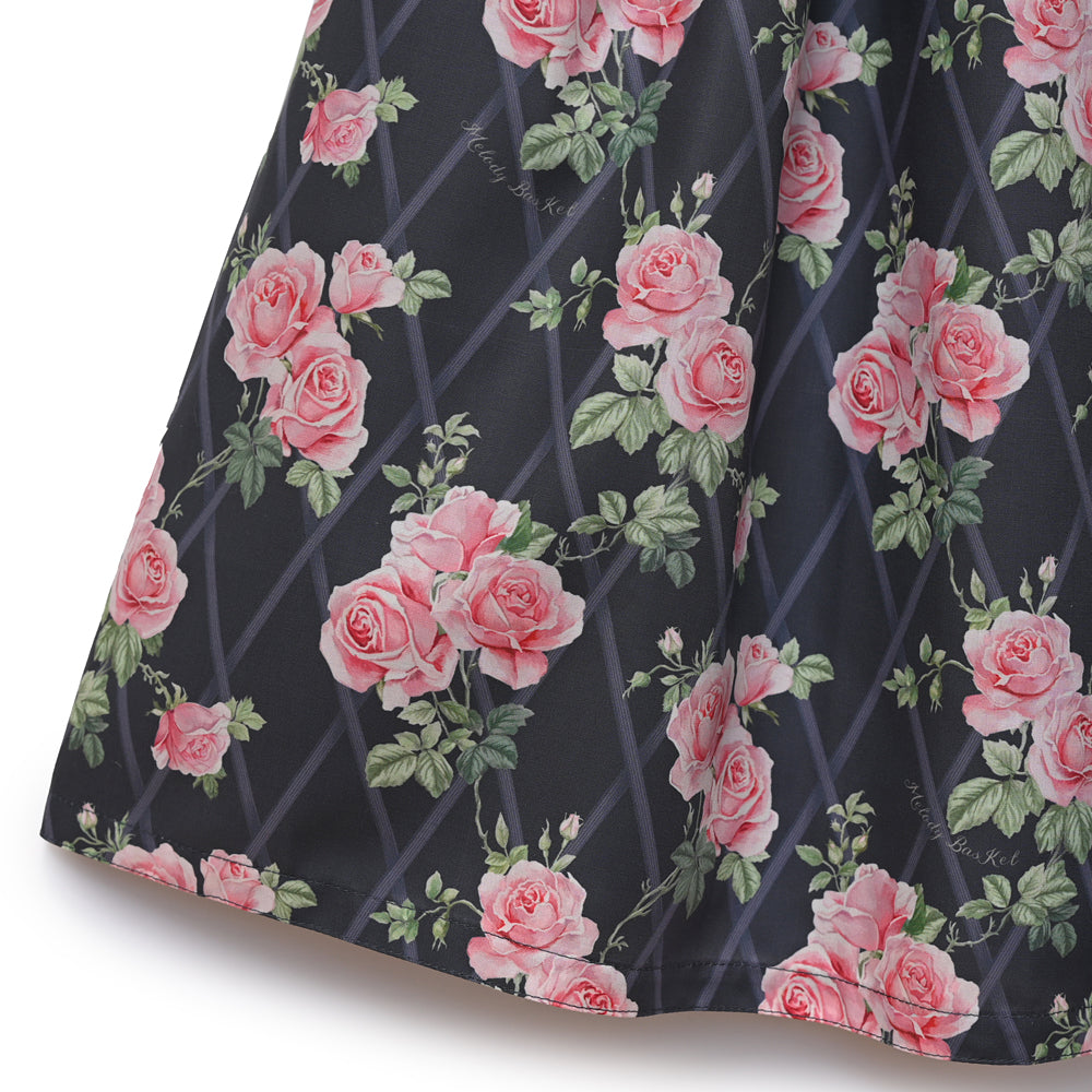 Rose garden bow tie dress