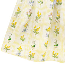 Load image into Gallery viewer, Mimosa and gingham check switching dress