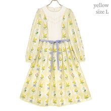 Load image into Gallery viewer, Mimosa and gingham check switching dress