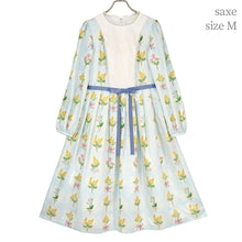 Load image into Gallery viewer, Mimosa and gingham check switching dress