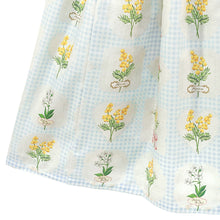 Load image into Gallery viewer, Mimosa and gingham check jumper dress