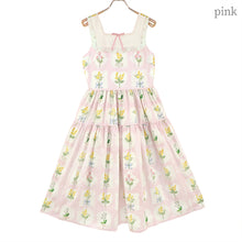 Load image into Gallery viewer, Mimosa and gingham check jumper dress