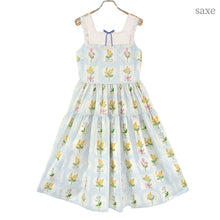 Load image into Gallery viewer, Mimosa and gingham check jumper dress