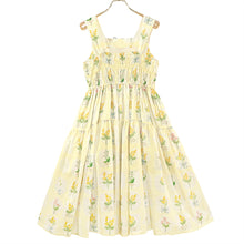 Load image into Gallery viewer, Mimosa and gingham check jumper dress