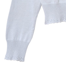 画像をギャラリービューアに読み込む, トリプルリボン コットンニットカーディガン