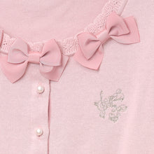 画像をギャラリービューアに読み込む, トリプルリボン コットンニットカーディガン